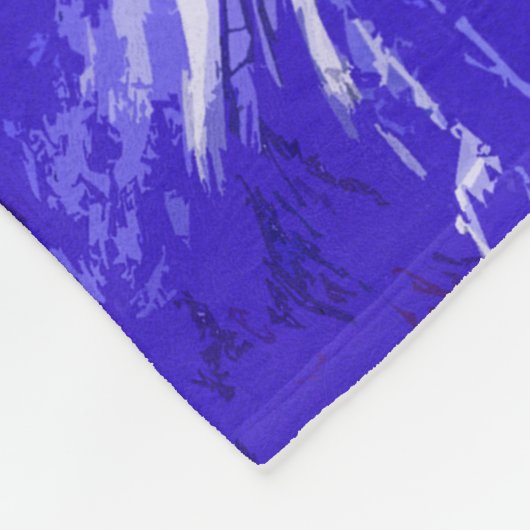 Forest Rider - BMX Racer Fleece Deken (Hoek)