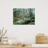 Forest River Isaiah 41:10 Afdruk Poster (Keuken)