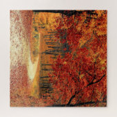 Forest Road - Autumn - Beauful Season Legpuzzel (Horizontaal)