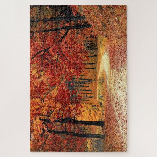 Forest Road - Herfst Legpuzzel (Verticaal)