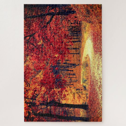 Forest Road - Herfst - Mooi Legpuzzel (Verticaal)