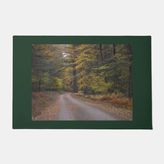 "Forest Road in Autumn" Deurmat (Voorkant)
