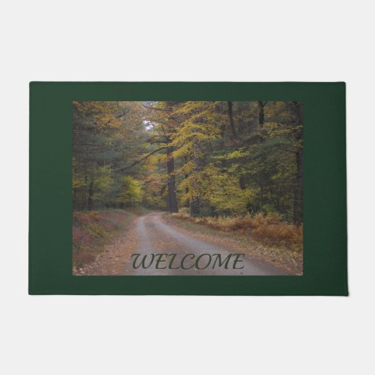 "Forest Road in Autumn" Doormat Deurmat (Voorkant)