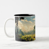 Forest Ruin Path Tweekleurige Koffiemok (Links)