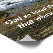 Forest & Rushing River John 3:16 Print (Hoek)
