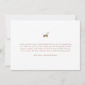 Forest Rustic Baby shower Dank u kaart (Achterkant)