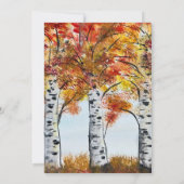 Forest Rustic Herfst Herfst Woodland Wedding Kaart (Achterkant)