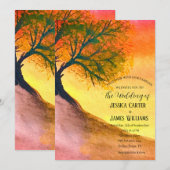 Forest Rustic Herfst Herfst Woodland Wedding Kaart (Voorkant / Achterkant)