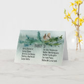 Forest Rustic Pine bewerkbare tabel nummer en name Kaart (Gele Bloem)