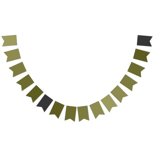 Forest Sage Green naar Charcoal Gradient Vlaggetjes (Alle)