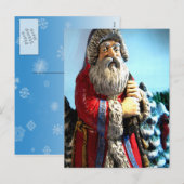 Forest Santa Feestdagenkaart (Voorkant / Achterkant)