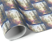 Forest Scene Bull Koe Moose Carl Bøgh 1879 Cadeaupapier (Rol Hoek)