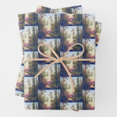 Forest Scene Bull Koe Moose Carl Bøgh 1879 Inpakpapier Vel (In situ)