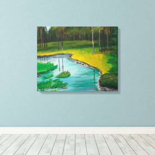 Forest Scene Canvas (Insitu (Houten vloer))