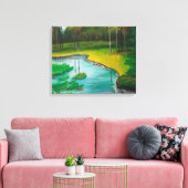 Forest Scene Canvas Afdruk (Insitu (Woonkamer))
