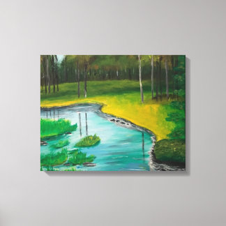 Forest Scene Canvas Afdruk