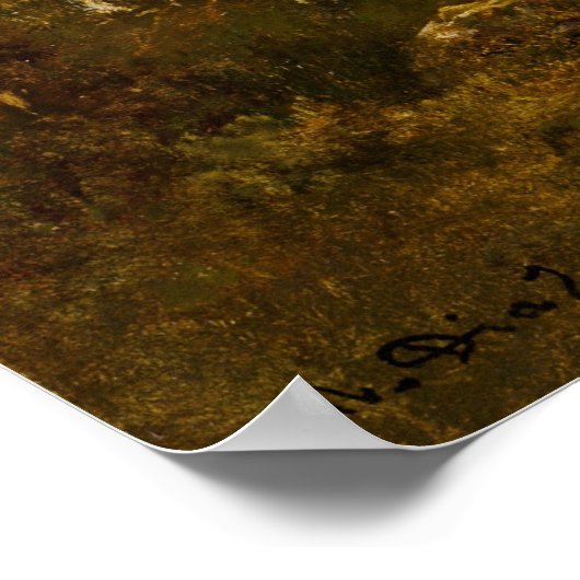 Forest Scene - Diaz de la Peña Fine Art Poster (Hoek)