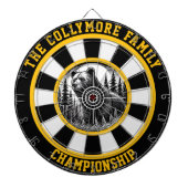 Forest Scene Grizzly Beer Target Dartbord (Voorkant)