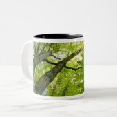 Forest scene in Acadia National Park, Maine. Tweekleurige Koffiemok (Voorkant links)