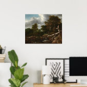 Forest Scene - Jacob van Ruisdael Fine Art Poster (Thuiskantoor)
