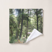 Forest Scene met Chipmunk en Elk Bad Handdoek (Wasdoekje)