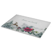 Forest Scene met Roos en Holly Snijplank (Hoek)