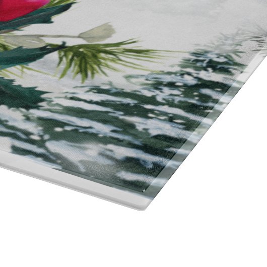 Forest Scene met Roos en Holly Snijplank (Hoek)