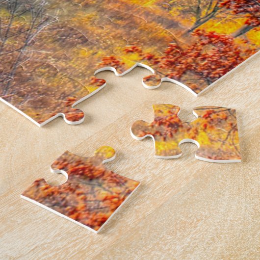 Forest Scene Wisconsin. Jigzaag Puzzle Legpuzzel (Zijkant)