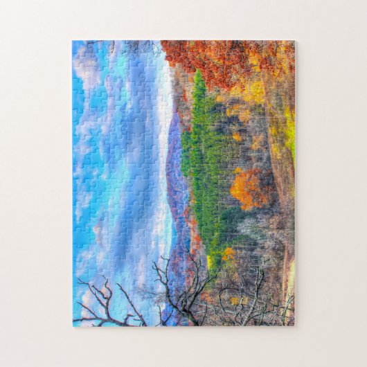 Forest Scene Wisconsin. Legpuzzel (Verticaal)