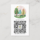 Forest School - Natuur-geïnspireerd ontwerp voor b Visitekaartje (Achterkant)