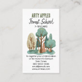 Forest School - Natuur-geïnspireerd ontwerp voor b Visitekaartje (Voorkant)