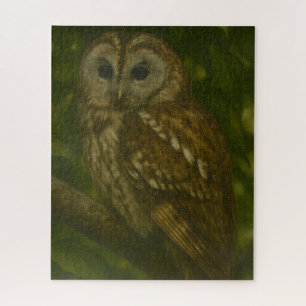 Forest Sentinel - Tawny Owl Wildlife Art Legpuzzel