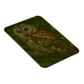 Forest Sentinel - Tawny Owl Wildlife Art Magneet (Rechterzijde)