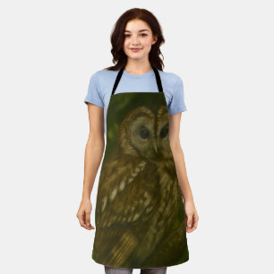 Forest Sentinel - Tawny Owl Wildlife Art Schort