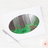 Forest sequwood ovale sticker (Envelop)