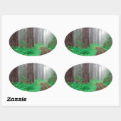 Forest sequwood ovale sticker (Vel)
