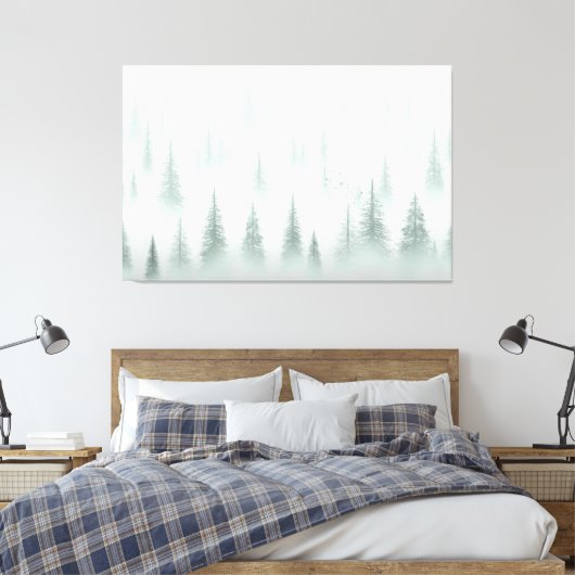 Forest serenity canvas afdruk (Insitu (Slaapkamer))