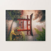 Forest Shrine Gate – Zen Landscape Puzzle Legpuzzel (Horizontaal)