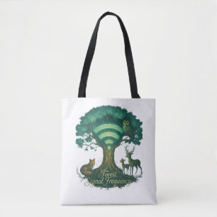 Forest Signal Frequency Canvas tas – Natuur WiFi A