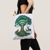 Forest Signal Frequency Canvas tas – Natuur WiFi A (Dichtbij)