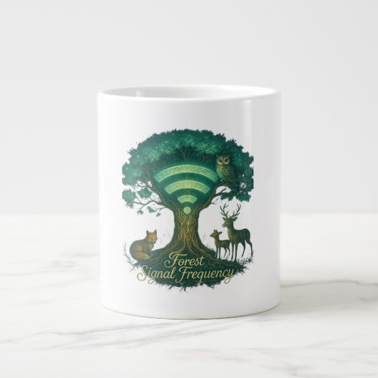 Forest Signal Frequency Mok – Natuur WiFi Art (Voorkant)