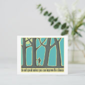 Forest Silence Briefkaart (Staand voorkant)