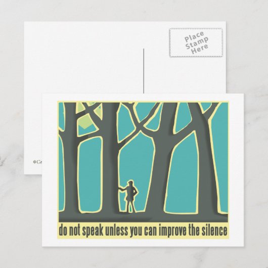 Forest Silence Briefkaart (Voorkant / Achterkant)