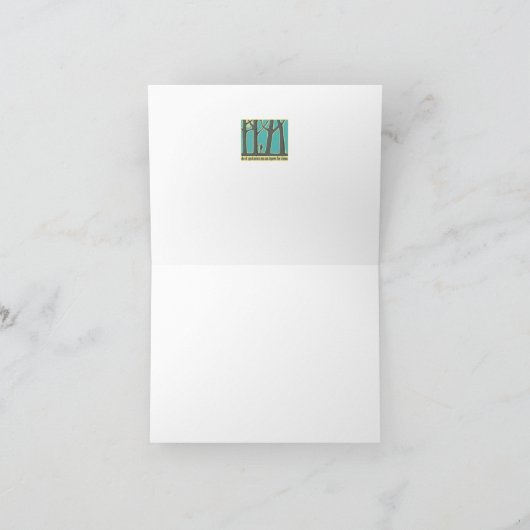 Forest Silence Feestdagen Kaart (Binnen)