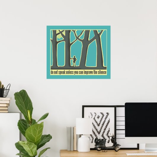 Forest Silence Poster (Thuiskantoor)