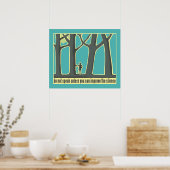 Forest Silence Poster (Keuken)