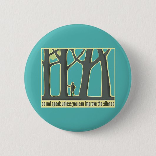 Forest Silence Ronde Button 5,7 Cm (Voorkant)