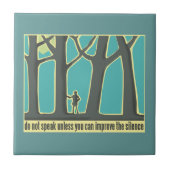 Forest Silence Tegeltje (Voorkant)