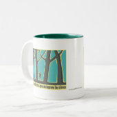 Forest Silence Tweekleurige Koffiemok (Voorkant links)