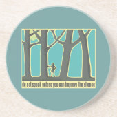 Forest Silence Zandsteen Onderzetter (Voorkant)